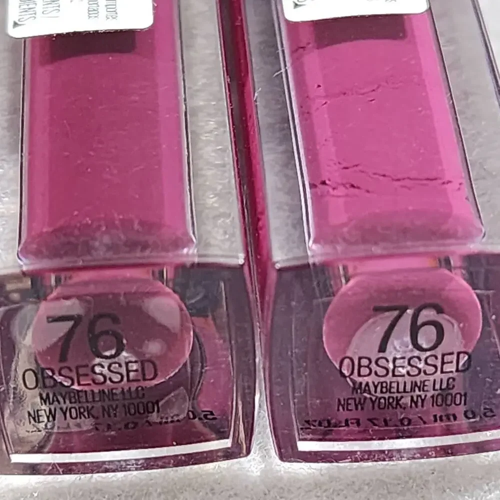 Vivid Hot Lacquer 76 OBSESSED ColorSensational Lip Color Maybelline New York NEW